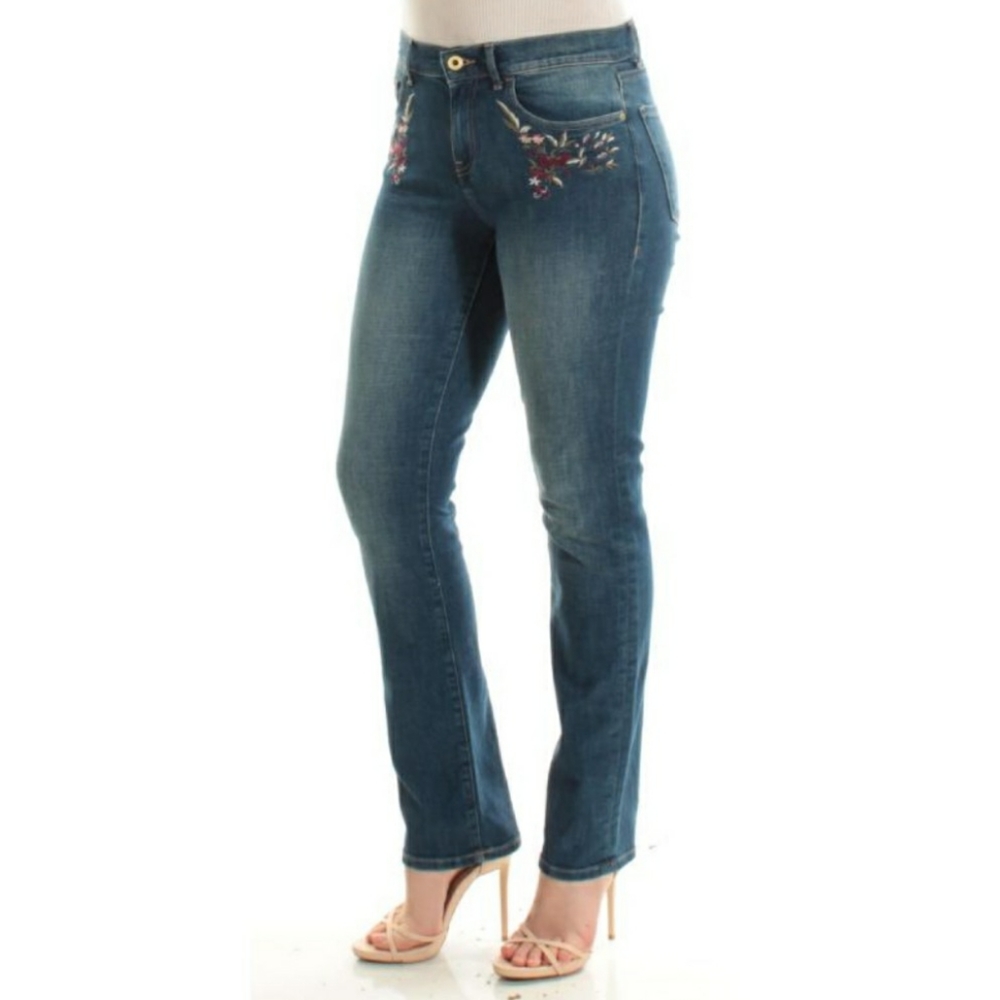 Tommy Hilfiger Jeans Blue Straight Leg Floral New